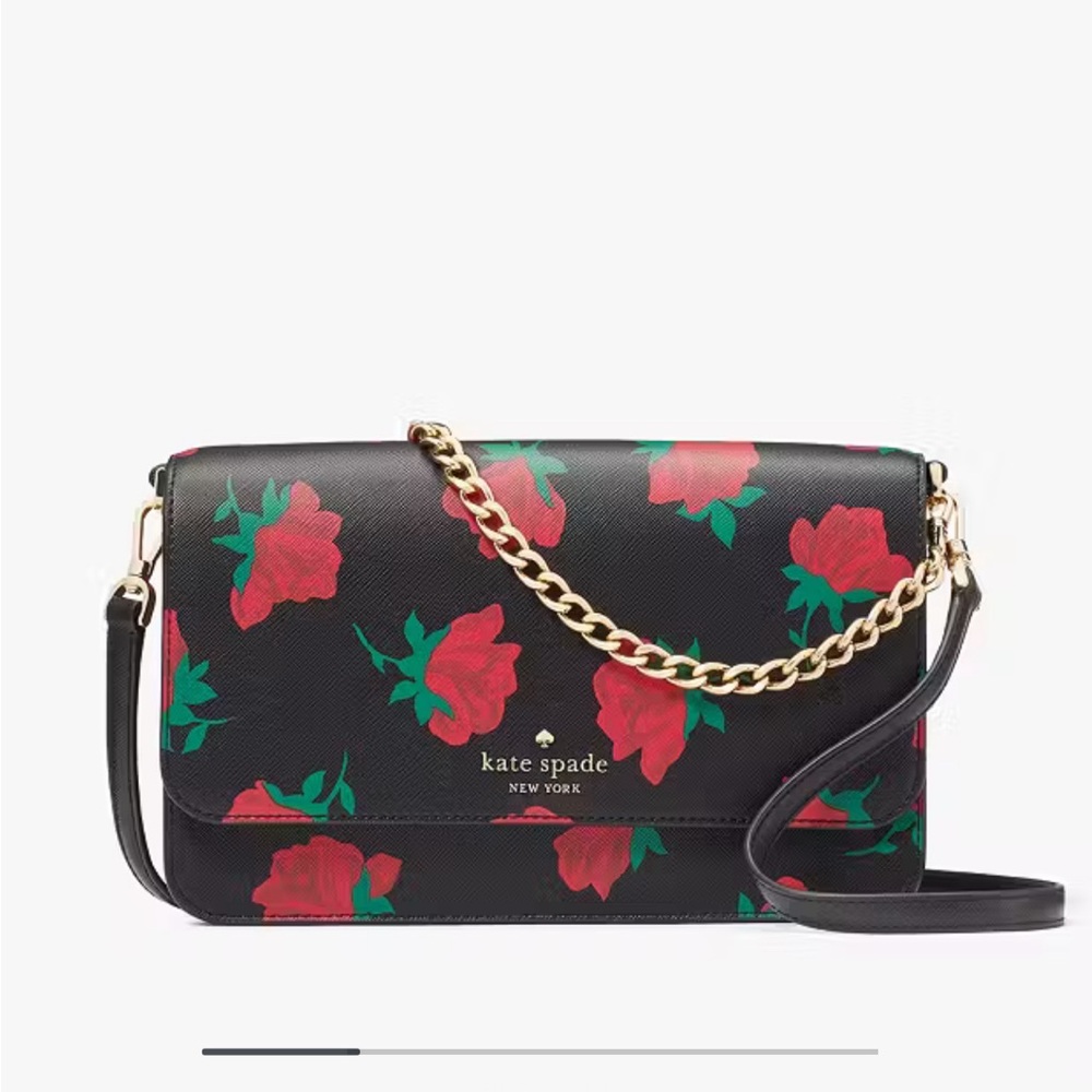 Kate Spade Madison Rose Toss
Printed Flap Crossbody